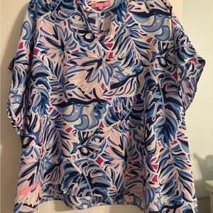 Simply Southern Pink and Blue Patterned Top